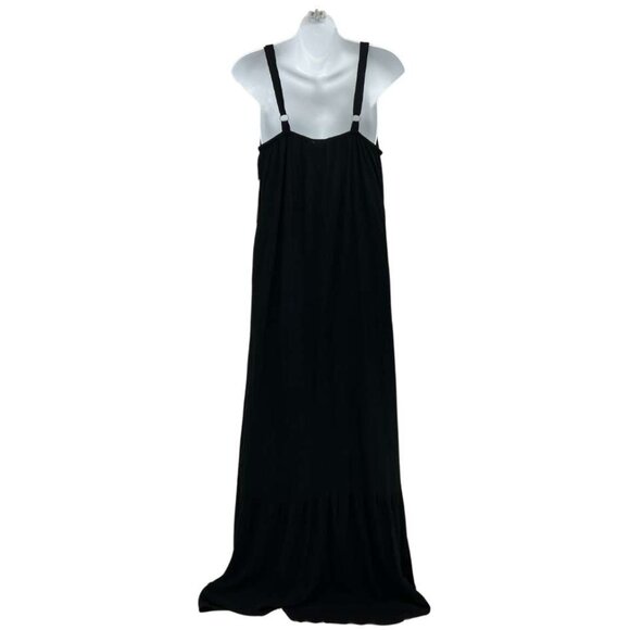 Hurley | Women's Ruffle Hem Maxi Dress | Black | Various Sizes - Picture 2 of 4
